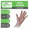 EcoQuality Disposable Vinyl Exam Gloves, Disposable Latex Free Medical Gloves, Non-Sterile, Food Safe, Powder Free, Cleaning, Cooking (200, Small) view 2