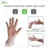EcoQuality Disposable Vinyl Exam Gloves, Disposable Latex Free Medical Gloves, Non-Sterile, Food Safe, Powder Free, Cleaning, Cooking (200, Small) view 3