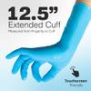 Raxwell Nitrile Dishwashing Gloves - Extended Cuff Heavy-Duty Waterproof Kitchen Gloves for Washing Dishes - X-Large, Blue, 50 Count view 4