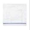 1000 Thread Count 2 Stripe Marrow Embroidery Sheet Set (White Embroidery On White, King (U.S. Standard)) view 3