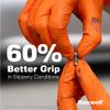 Raxwell Disposable Nitrile Gloves - Puncture Resistant Diamond Texture Grip - Food Safe & Latex Free for Cooking & Food Prep - Touch Screen Friendly Mechanic Work Gloves - XX-Large, Orange, Pack of 90 view 4