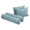 Cover ONLY Model V1 Twin Velvet Contrast Indoor Daybed Mattress Cushion AD355 view 3