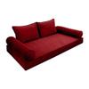 Cover ONLY Model V1 Twin Velvet Contrast Indoor Daybed Mattress Cushion AD369 view 1