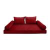 Cover ONLY Model V1 Twin Velvet Contrast Indoor Daybed Mattress Cushion AD369 view 2