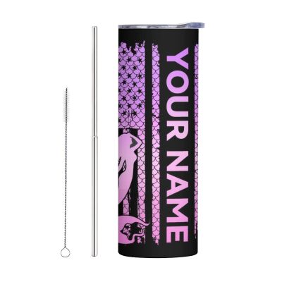 Custom Mermaid Skinny Tumbler Gifts, 20 OZ Straight Tumbler with Straw & Lid Mug Double Wall Vacuum Insulated, Water Tea Coffee Tumblers Gift for Women Men Teen Birthday Anniversary