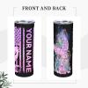 Custom Mermaid Skinny Tumbler Gifts, 20 OZ Straight Tumbler with Straw & Lid Mug Double Wall Vacuum Insulated, Water Tea Coffee Tumblers Gift for Women Men Teen Birthday Anniversary view 2