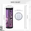 Custom Mermaid Skinny Tumbler Gifts, 20 OZ Straight Tumbler with Straw & Lid Mug Double Wall Vacuum Insulated, Water Tea Coffee Tumblers Gift for Women Men Teen Birthday Anniversary view 3
