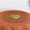 WEBUP Glass Lazy Susan Turntable 20inch 24inch 28inch 30inch 34inch 38inch Large Rotating Serving Tray Round Table Revolving Plate Tempered Glass Swivel Tray, Thick 8mm (Size : 90cm/34inch) view 2