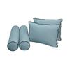 SLIPCOVER ONLY V1 Velvet Indoor Daybed Mattress Pillow Contrast Trim Twin AD355 view 3