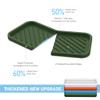 EG-SIPRO Silicone Sponge Holder, Large 10" Kitchen Sink Organizer Tray with Soap & Sponge Holder for Bathroom Counter & Dish Soap view 2
