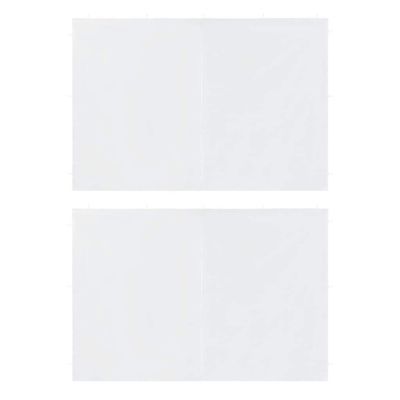 Gecheer Party Tent Sidewall, White 100% PE 9.8 ft x 6.4 ft, Weather Resistant, Privacy Enhancement, Easy Installation, for Outdoor Events, Weddings, Festivals
