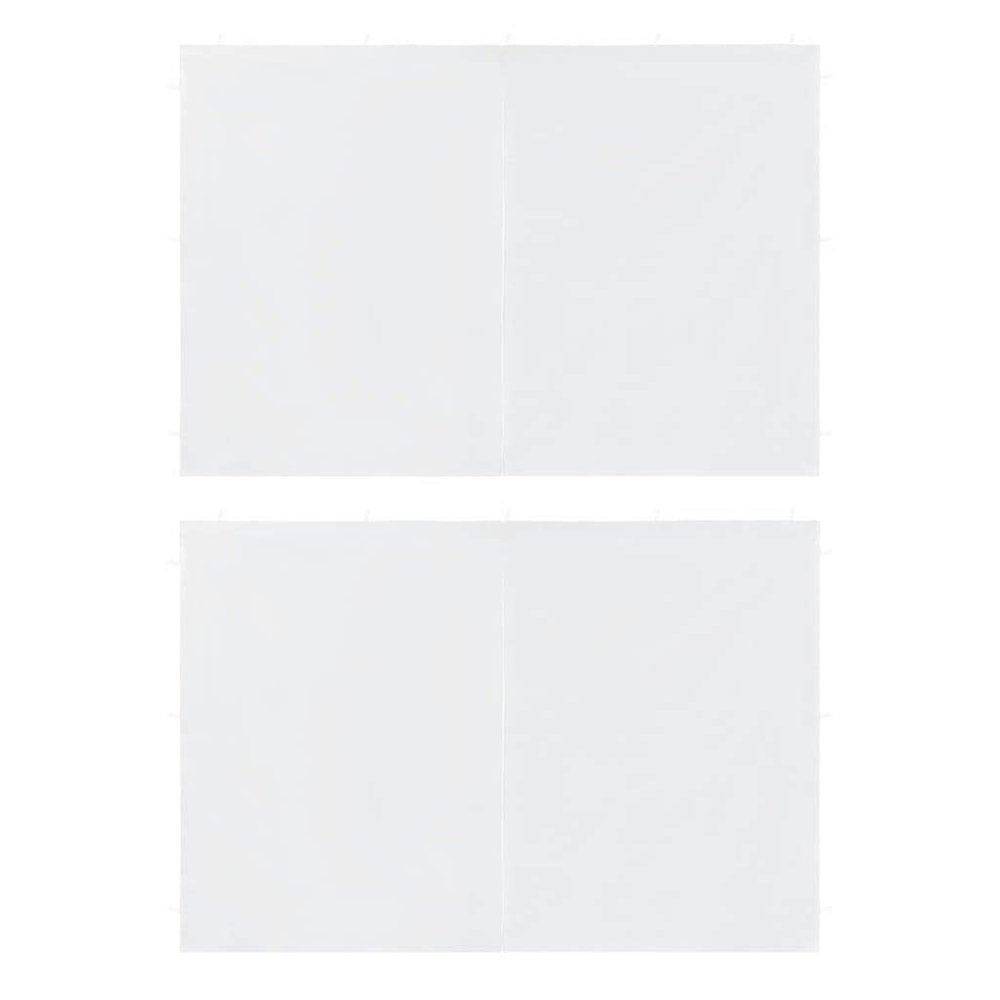 Gecheer Party Tent Sidewall, White 100% PE 9.8 ft x 6.4 ft, Weather Resistant, Privacy Enhancement, Easy Installation, for Outdoor Events, Weddings, Festivals