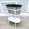 FixtureDisplays Tub Stand for Ice Bucket Party Mobile Drink Beverage Rack White 21844-NF view 3