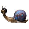 Brass Creative Cute Snail Figurines,Copper Giant Snail Statue Sculpture Crafts Collection Desktop Ornament Home Sand Flower Pot Vase Fish Tank Garden Decor Accessories Study Paperweight view 1