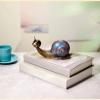 Brass Creative Cute Snail Figurines,Copper Giant Snail Statue Sculpture Crafts Collection Desktop Ornament Home Sand Flower Pot Vase Fish Tank Garden Decor Accessories Study Paperweight view 3