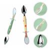 Toddmomy Grapefruit Spoons Half Serrated Citrus Fruit Vintage Dessert Spoons Serrated Spoon Baby Food Tableware for Kitchen view 2