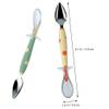 Toddmomy Grapefruit Spoons Half Serrated Citrus Fruit Vintage Dessert Spoons Serrated Spoon Baby Food Tableware for Kitchen view 3