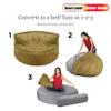 SXBCyan Round Waterproof Sofa Bed Inner Liner Cover Beanbag Pouf Insert Lining Case Cushion Pillowcase Wash Bag (Color : No Waterproof Liner, Size : 185x90cm) view 4