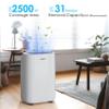 2500 Sq.Ft Dehumidifier for Home Basement, ANDTE 34 Pints Dehumidifier with Drain Hose with Smart Humidity Control, 3 Operation Modes, Powerful Moisture Removal for Large Room, RV, Bathroom, Bedroom view 3