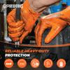 GLOVEWORKS Nitrile Gloves Disposable Orange 8 mil, Large 3 Boxes of 100 view 2
