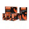 GLOVEWORKS Orange Nitrile Work Gloves 8 Mil Disposable Heavy Duty Raised Diamond Grip, Mechanic Glove, Large, 4 Boxes of 100 view 1