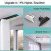ZAVAYA Ceiling Curtain Track (Ultra Thin), Heavy Aluminum Alloy Curtain Rails, Room Divider Curtain Rod System, for Privacy Living Room Bedroom (Color : White, Size : 110CM) view 4