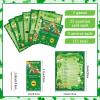 Chinco 127 Pcs St. Patrick's Day Games Cards Lucky Shamrock Cards St. Patrick's Day Party Game Trivia Game for Adults Kids Irish Classroom Games Activities Birthday Party Supplies view 2