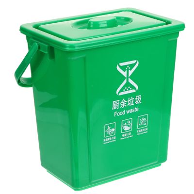 2.6 Gallon Kitchen Compost Bin for Kitchen, Food Waste Basket Bin Small Trash Can with Lid Mountable Indoor Compost Bucket for Cupboard/Bathroom/Bedroom/Office/Camping