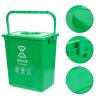 2.6 Gallon Kitchen Compost Bin for Kitchen, Food Waste Basket Bin Small Trash Can with Lid Mountable Indoor Compost Bucket for Cupboard/Bathroom/Bedroom/Office/Camping view 2
