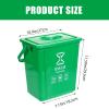 2.6 Gallon Kitchen Compost Bin for Kitchen, Food Waste Basket Bin Small Trash Can with Lid Mountable Indoor Compost Bucket for Cupboard/Bathroom/Bedroom/Office/Camping view 3