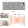 Foldable Electric Space Heater Under Desk, All-arounded Electric Leg Warmer Heated Knee Blanket Foot Warmer for Home and Office, 3 Temperature Settings and Timer, Overheat & Tip-Over Protection view 2