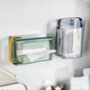 GAROCC Tissue Holder Minimalist Tissue Box Rounded Edge Tissue Box Rectangle Anti-Aging Paper Dispenser Napkin Box Anti-Dust Home Car Organizer (Color : Green) view 2