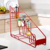 Cabilock Syrup Bottle Rack Holder Multi-function Iron Shelf for Jam Seasoning and Spice Storage Sturdy Design for Kitchen Bathroom Use Strong Bearing Capacity view 4