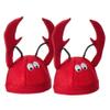 Funny Party Hats Crayfish Hats Crawfish Costume Hats Dress Up Theme Party Role-play Lobster Hat Cap for Adults (2 PCS) view 4