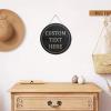Custom Round Wooden Sign Personalized Rustic Sign Farmhouse Style Welcome Wood Plaque Indoor Outdoor Home Wall Decor view 2