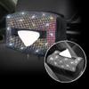 GAROCC Tissue Holder Bling Car Tissue Holder Creative Paper Napkin Case Tissue Box Napkin Holder Car Paper Boxes Diamond Car Accessories for Girls (Color : Pink) view 4