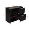 CKLMMC Modern Low Twin Size Loft Bed with Cabinets, Shelves and Slide, Suitable for Kids, Teens, Bedroom (Espresso@d~) view 4