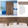 3 Panel Louver Wood Room Divider with 180 Degree Hinges,5.57 Ft Tall Room Dividers and Folding Privacy Screens for Home Office Bedroom Dressing Screen Folding Screen Room Divider for Room Separation view 4