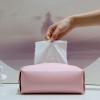 GAROCC Tissue Holder Tissue Box Car-Carrying Toilet Home Bathroom Desktop Pumping Tissuebox PU Leather Living Room Kitchen Table Creative Storage Box (Color : S Brown) view 4