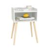 MaxSmeo White Nightstand, Small Bed Side Table for Small Spaces,Mid Century Modern Nightstand End Table with Storage and Solid Wood Legs for Bedroom Living Room(White) view 1