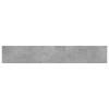 Gecheer Floating Shelf Set of 8, Concrete Gray Engineered Wood 23.6 x 3.9 x 0.6 in, Wall-Mounted Storage for Living Room or Kitchen view 3
