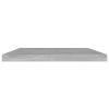 Gecheer Floating Shelf Set of 8, Concrete Gray Engineered Wood 23.6 x 3.9 x 0.6 in, Wall-Mounted Storage for Living Room or Kitchen view 4