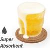 ABenkle 8 Pcs Drink Coasters with Holder, Cotton Woven Absorbent Coasters for Drinks, Minimalist Home Decor Coaster Set for Wooden Tabletop Protection Table, 4.3 inches Brown view 3