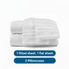 1800 Double Brushed - Hotel Luxury Full-Size Bed Sheets, Super Soft Full-Size Bedding Sheets, Shrinkage and Fade Resistant, Sheet Set with Pillowcases - Fits 16" Deep Mattress (Full, Beige) view 2
