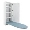 Ironing Board Cabinet Wall Mounted, Cabinet with Built-in Ironing Board, Foldable Ironing Storage Station with Mirror for Home, Apartment & Small Spaces, Easy-Release Lever view 1