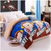 ZTGL Winter Warm Quilt, Thicken Lamb Velvet Quilts Double-Sided Fleece Weighted Bed Blanket for Autumn and Winter, Ultra Soft and Comfortable Plush Flannel Comforter,D,180X220cm/4.5kg view 1