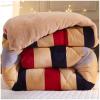 ZTGL Winter Warm Quilt, Thicken Lamb Velvet Quilts Double-Sided Fleece Weighted Bed Blanket for Autumn and Winter, Ultra Soft and Comfortable Plush Flannel Comforter,D,180X220cm/4.5kg view 2