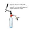 Plastic Carbonation Cap Tee Adapter, Beer Keg Tee Adapter, Bottle Cap Launcher, Oxygen Free Brewing Soda PET Bottles Filling Cap 3 Way Adapter view 2