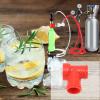 Plastic Carbonation Cap Tee Adapter, Beer Keg Tee Adapter, Bottle Cap Launcher, Oxygen Free Brewing Soda PET Bottles Filling Cap 3 Way Adapter view 4
