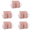 VALINK Remote Control Storage Box,Wall Mount Phone Holder Self Adhesive Remote Control Mobile Phone Wall Holder Organizer Storage Box with 2 Hooks Pink view 1